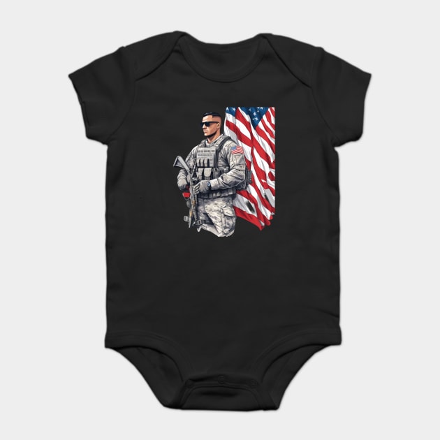 Navy Seal Baby Bodysuit by animegirlnft